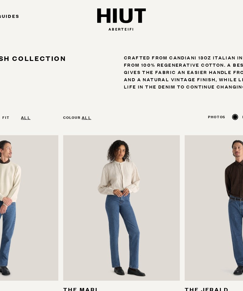 Hiut Denim collection page