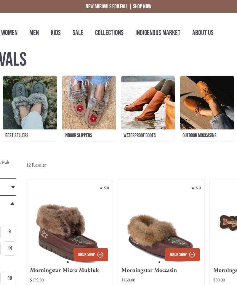 Manitobah collection page